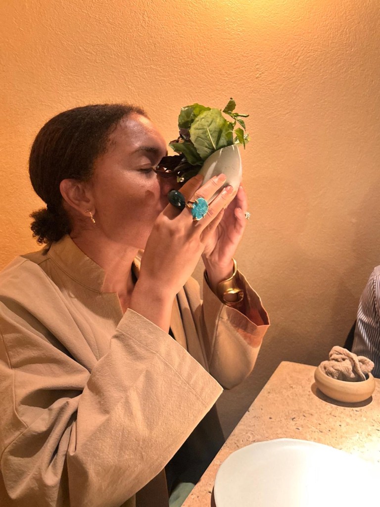 Chef Lucho Martínez presents a tasting menu at Em restaurant in Mexico City blending Mexican ingredients with Japanese precision.